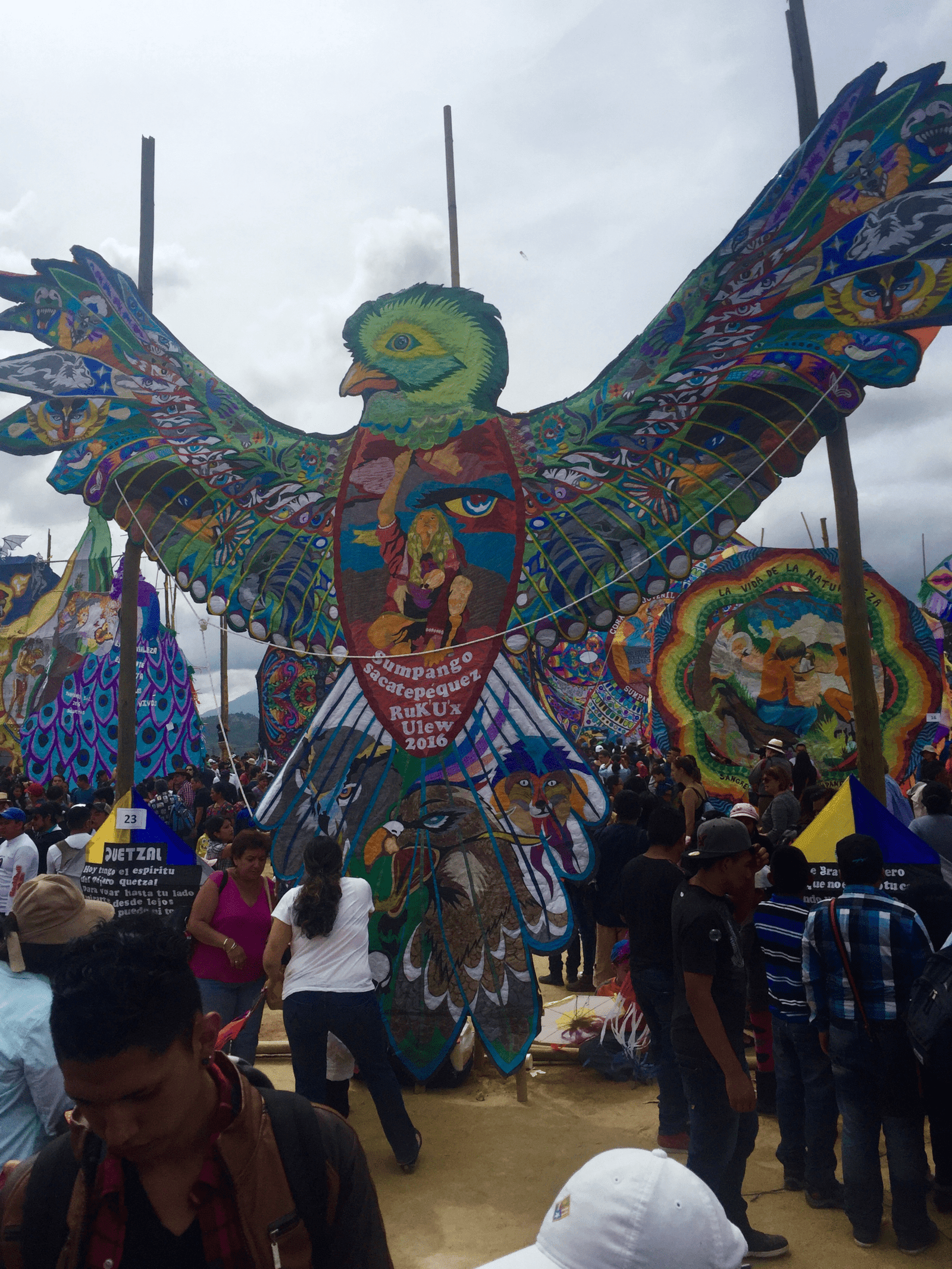Colorful hand-made kites are part of the festivities of Day of the Dead in Guatemala.