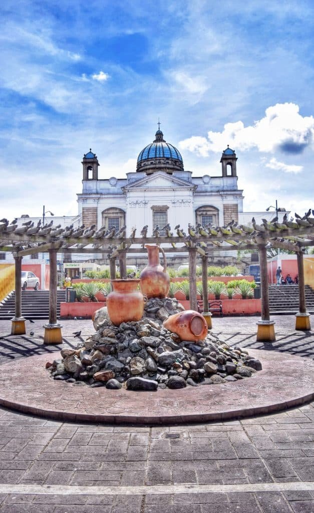 Plaza near the Mercado Central in Zone 1. It is a great place to visit with a local guide on a day tour.