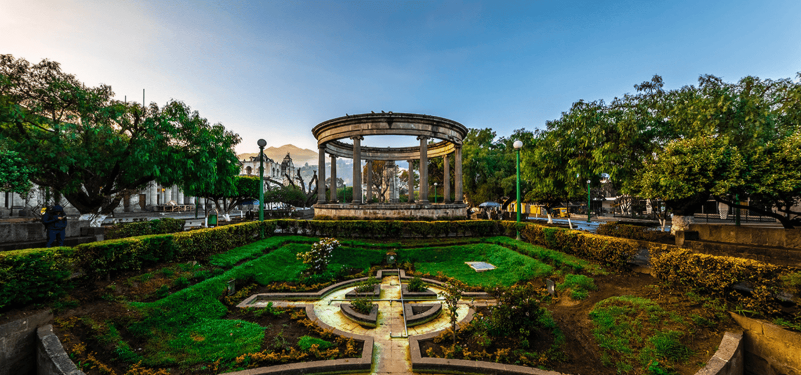 Parque Centro América is the central park in the center of the historic Quetzaltenango.