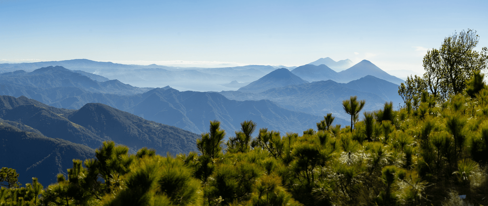 Mountain view in Guatemalan highlands